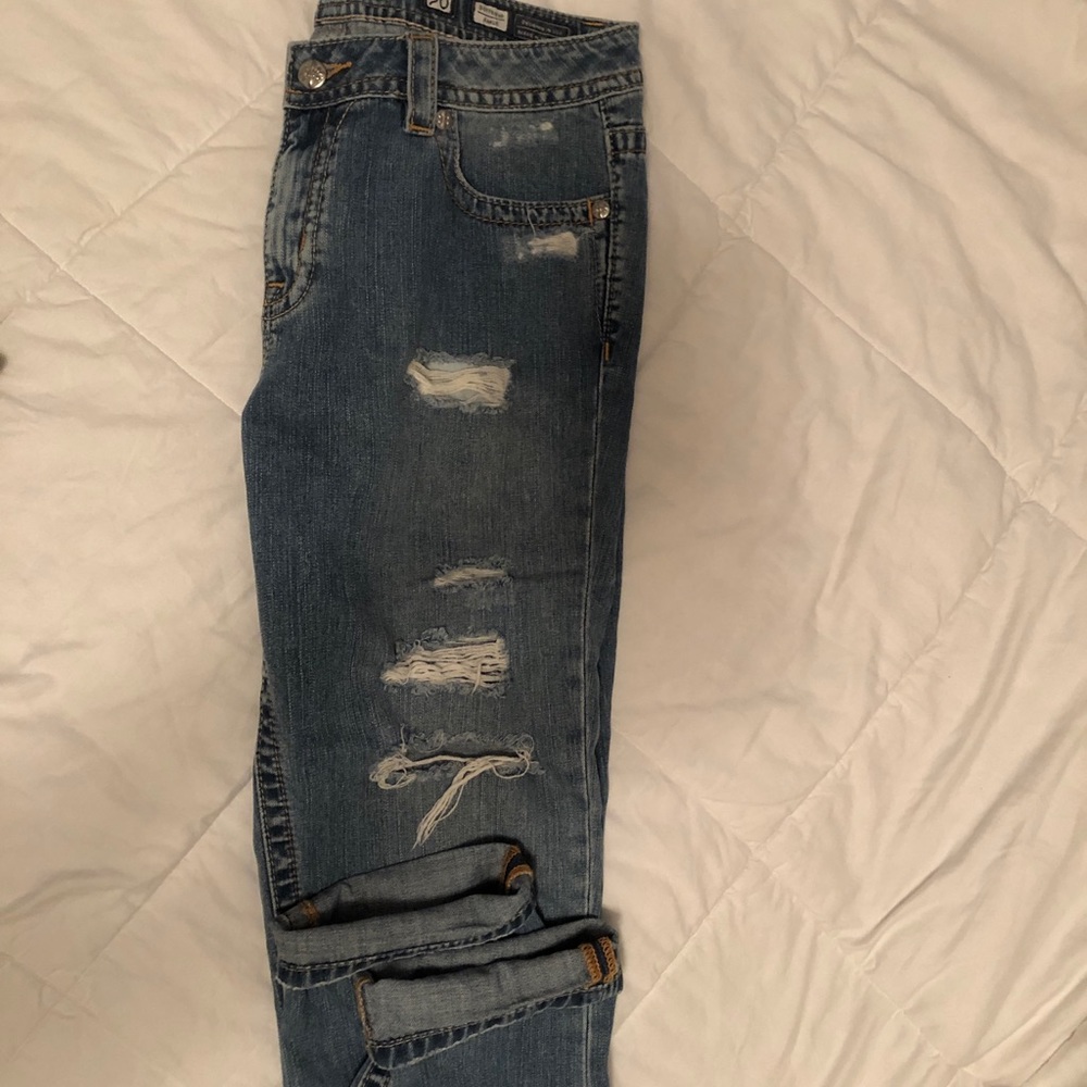 Miss me boyfriend cut cropped jeans